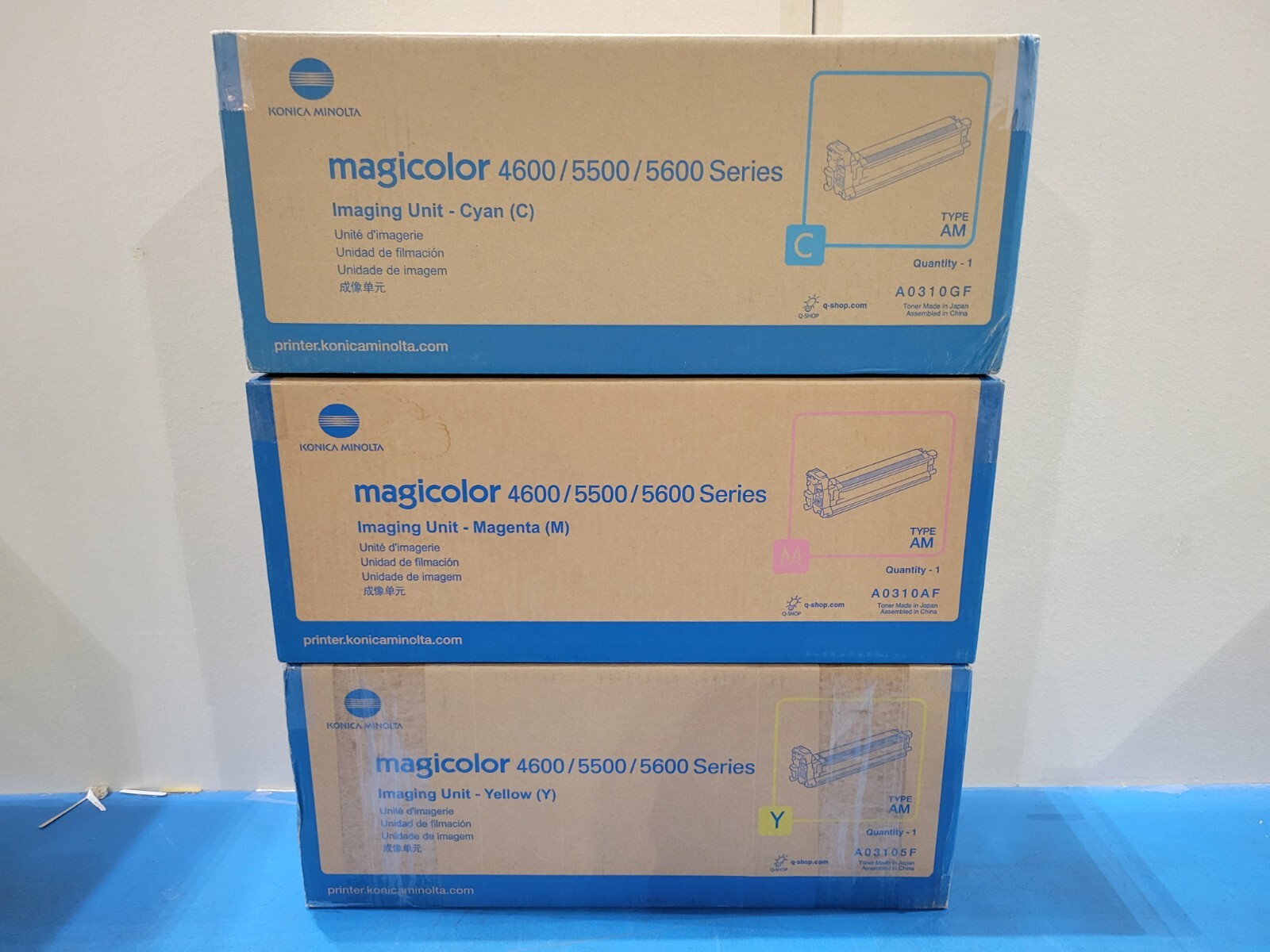 Konica Minolta CYAN/MAGENTA/YELLOW Imaging Unit Genuine Set