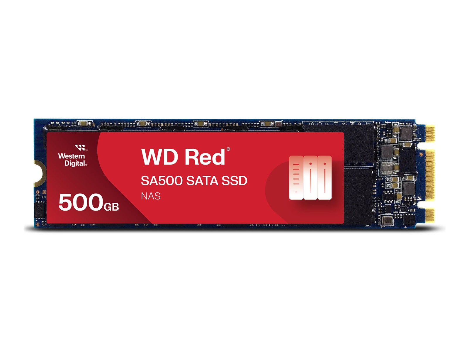 WD Red SA500 NAS SATA SSD 500GB M.2 2280/B-M-Key/SATA 6Gb/s WDS500G1R0B