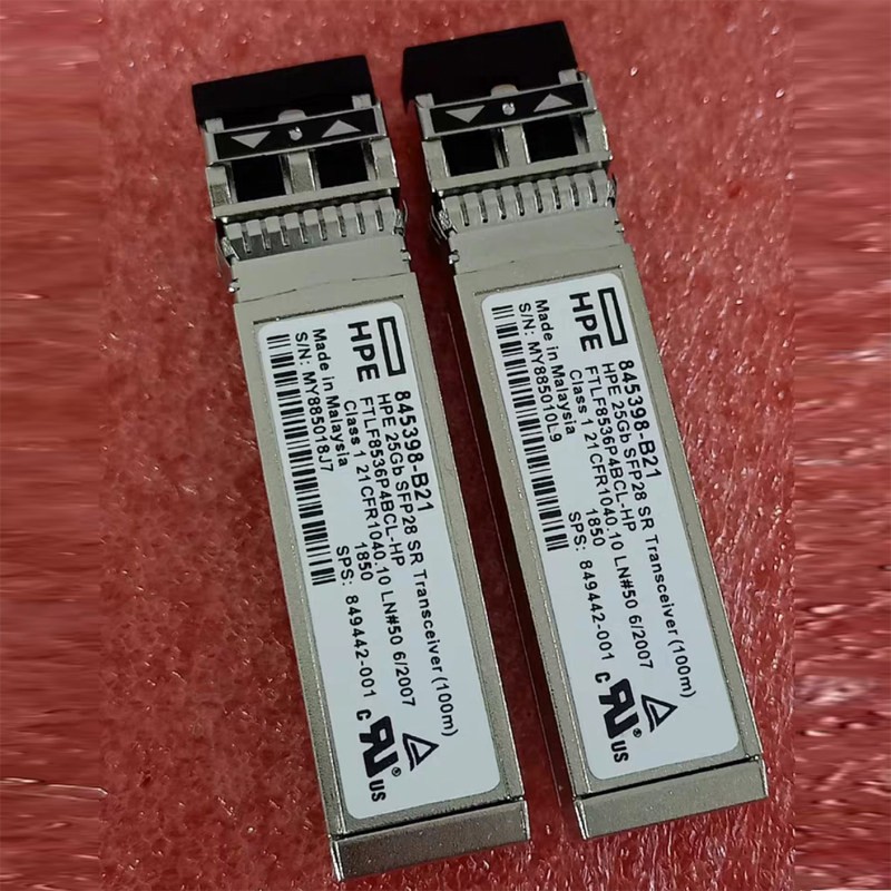 1pcs For HPE 845398-B21 849442-001 25Gb 100M SFP28 SR Multimode Module