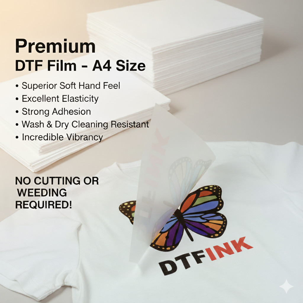 A4 DTF Transfer Film - Professional Grade Sheets for EPSON Printers(8.3" x 11.7)