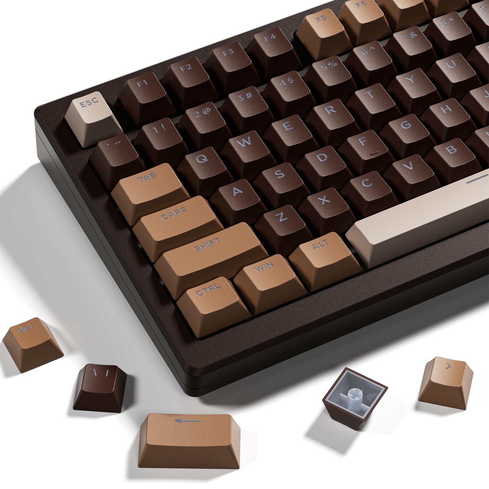 OHY XVX Shine Through Keycaps 133 Keys Cherry Profile Double Shot PBT Keycaps...