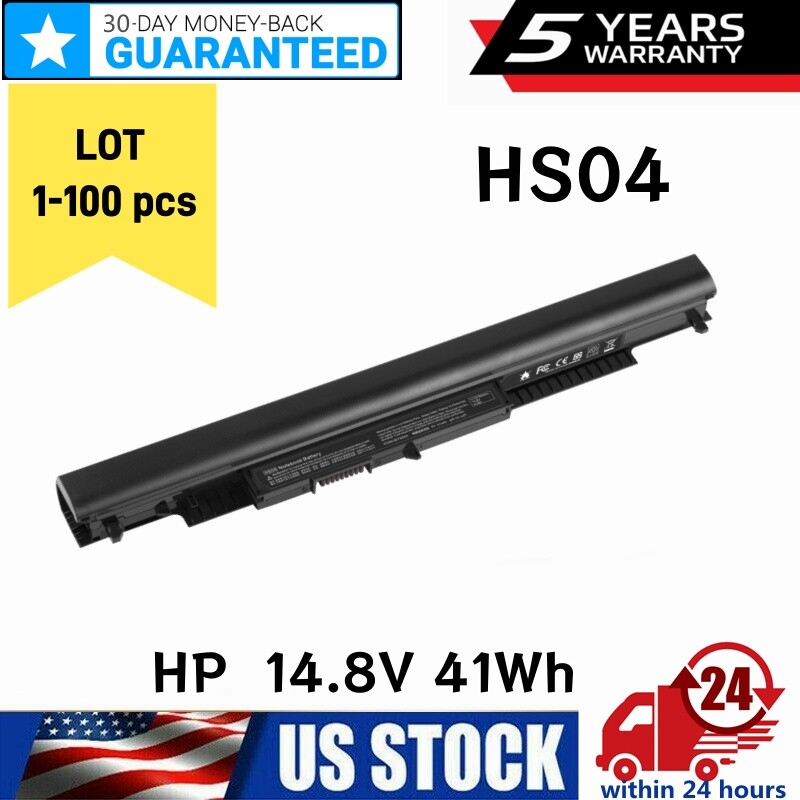 LOT 1-100 HS03 HS04 Battery for HP Spare 807957-001 807956-001 HSTNN-LB6V 41wh