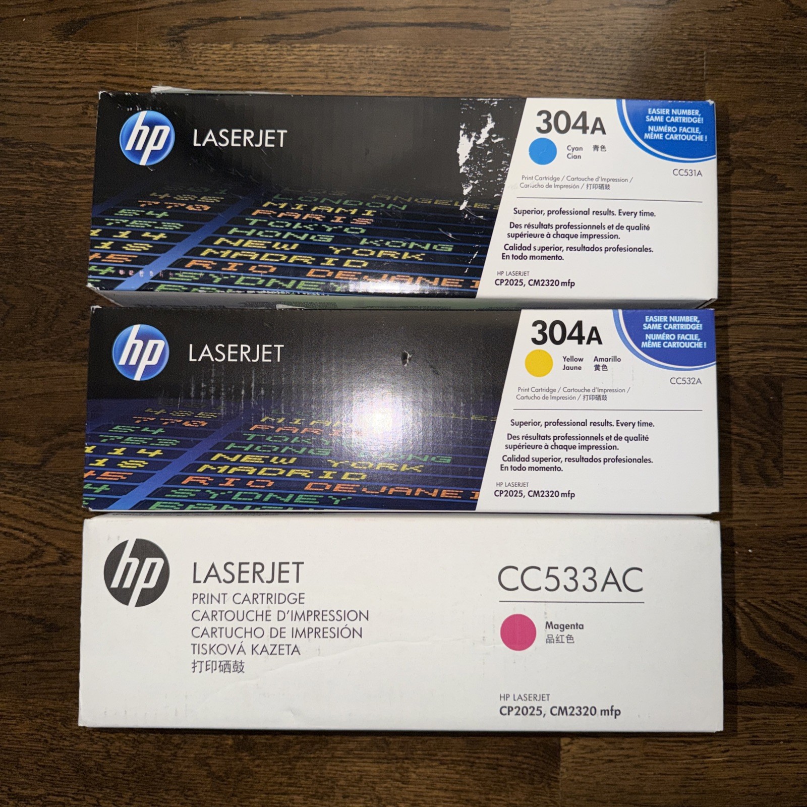 HP LaserJet Print Cartridge 3 Pack (Blue, Yellow And Magenta)