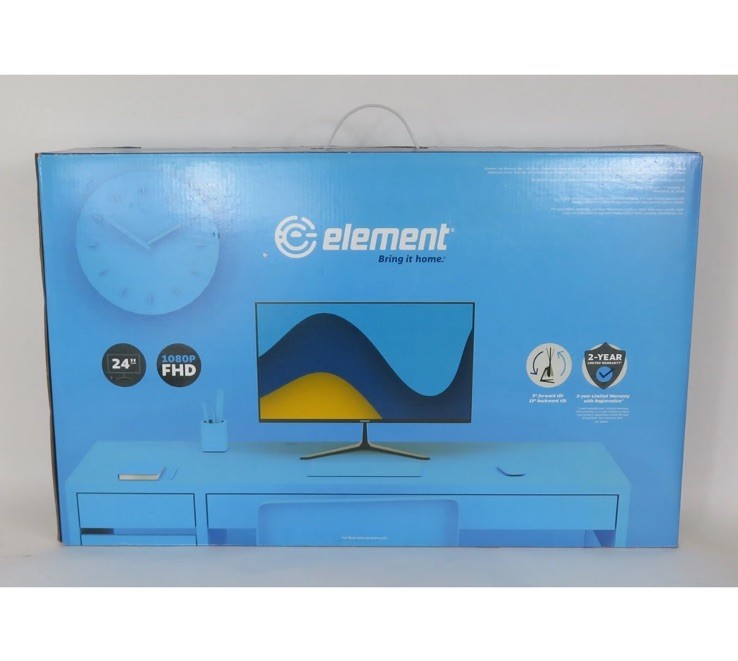 ELEMENT 24" FRAMELESS FHD 75HZ IPS 1X HDMI 1X VGA EM2FPAB27B - BLACK