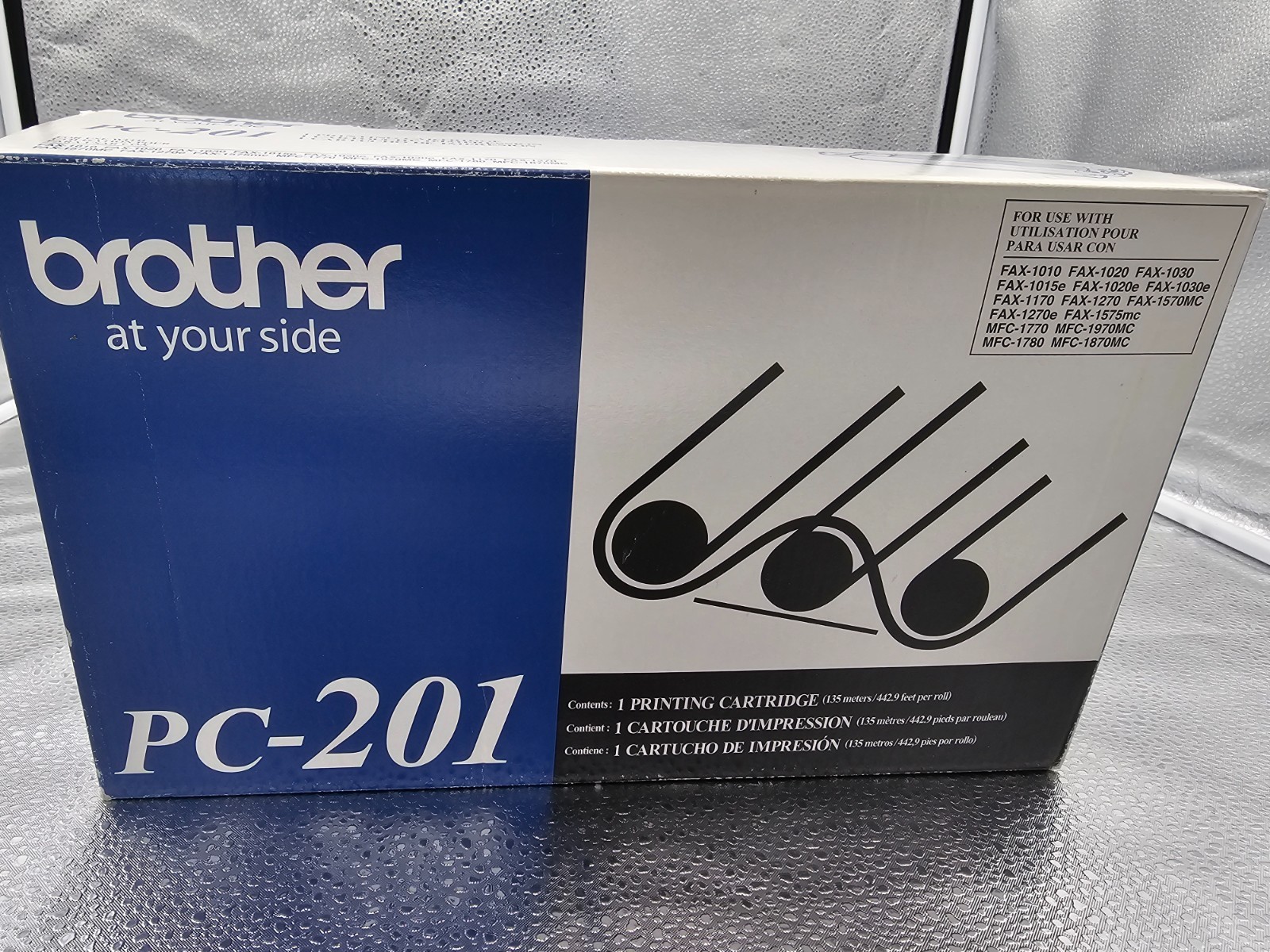 Genuine Brother PC-201 Print Cartridge Black New In Open Box