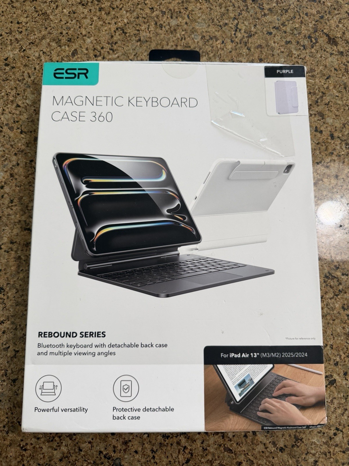 ESR for iPad Air 13 Inch Case Keyboard M4/M3/M2 (2026/2025/2024), Easy-Set Magne