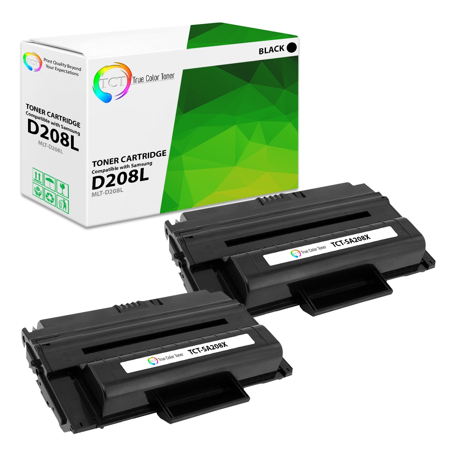 TCT 2PK MLT-D208L High Yield Toner Cartridges For Samsung SCX-5635FN 5835FN