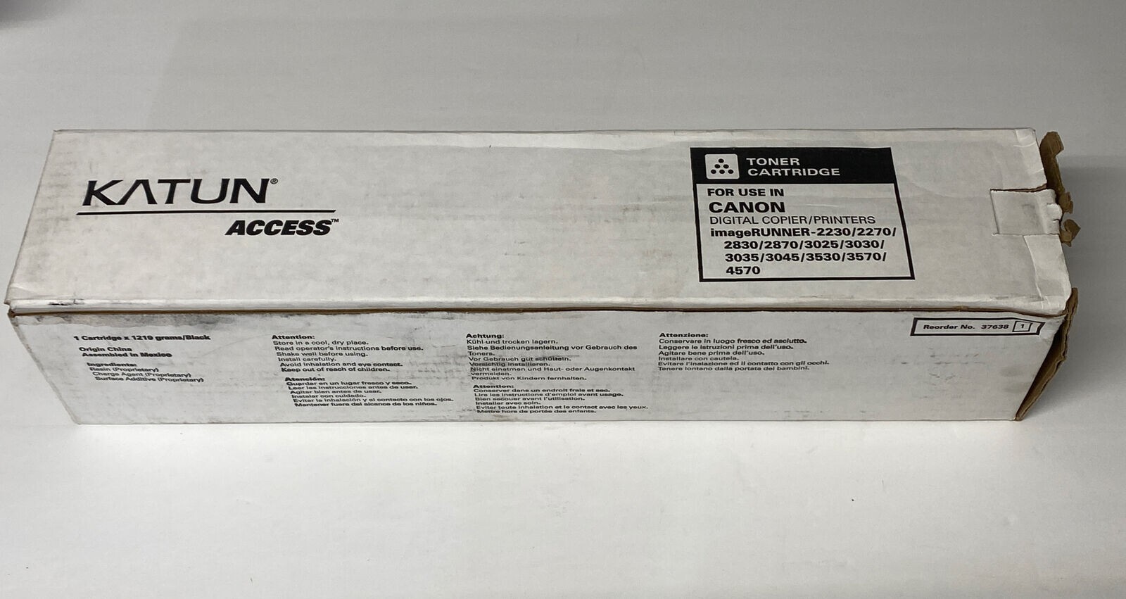 KATUN ACCESS 37638 BLACK TONER CARTRIDGE FOR CANON IMAGERUNNER MODELS New