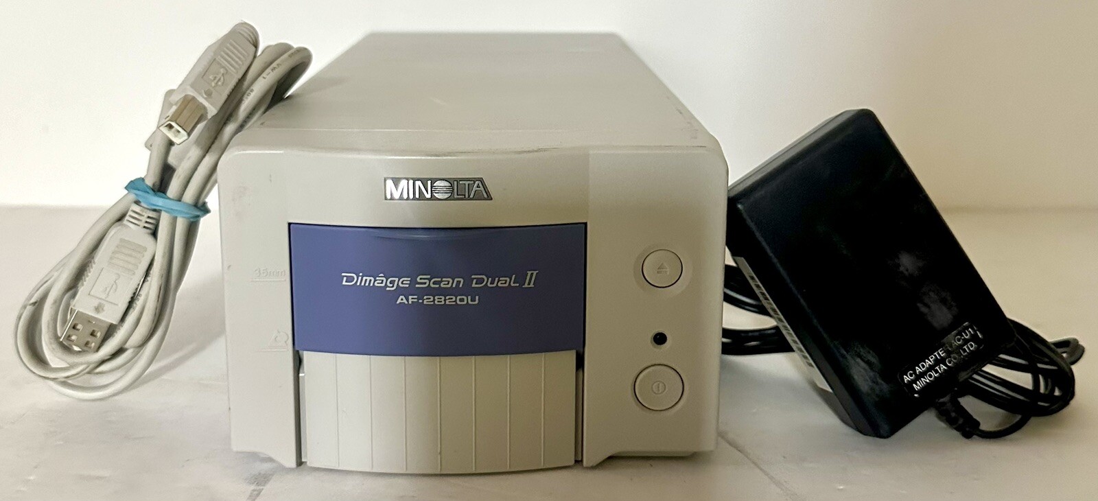 Konica Minolta DiMAGE Scan Dual II AF-2820U White USB & Ethernet Film Scanner