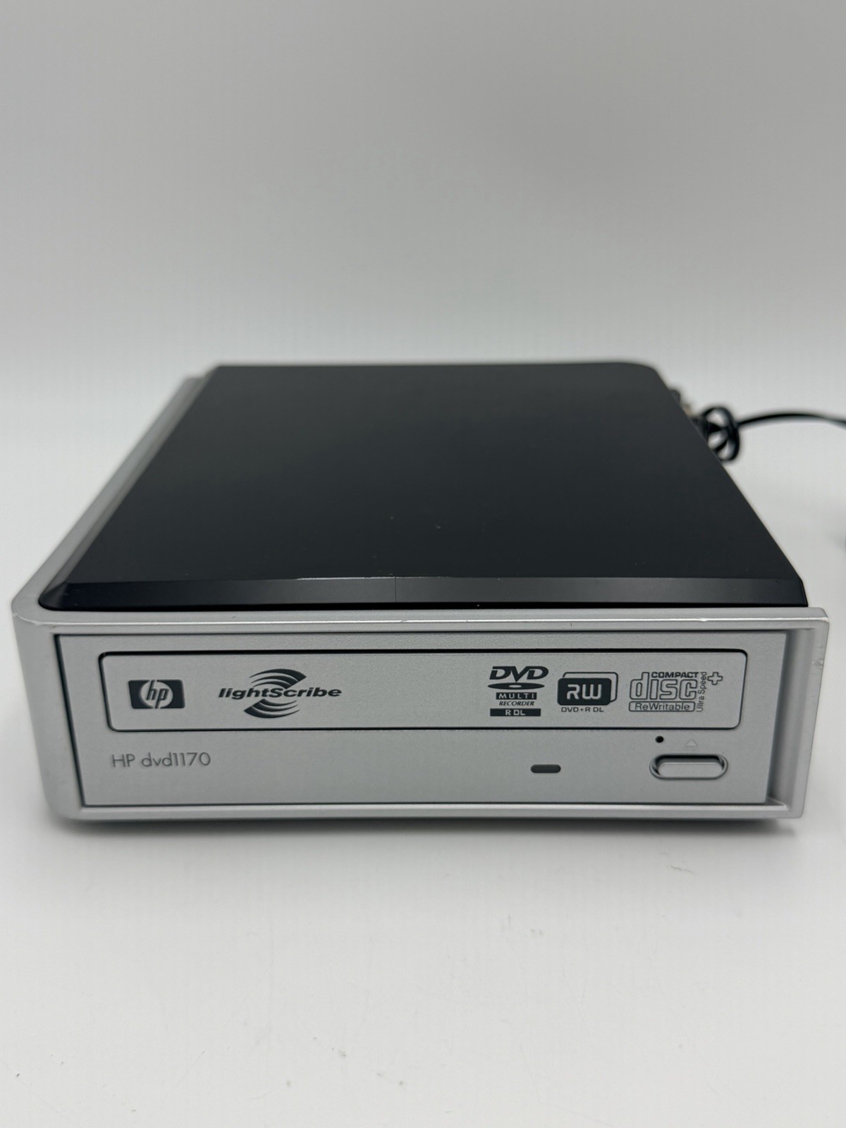 HP DVD1170e External Multiformat DVD CD RW Writer Lightscribe W/ Power Cord