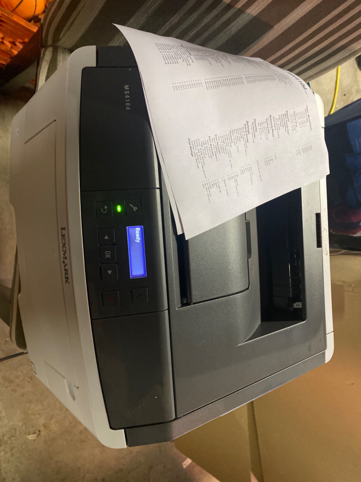 Lexmark MS410D Laser Workgroup Office / Home USB Printer B/W 