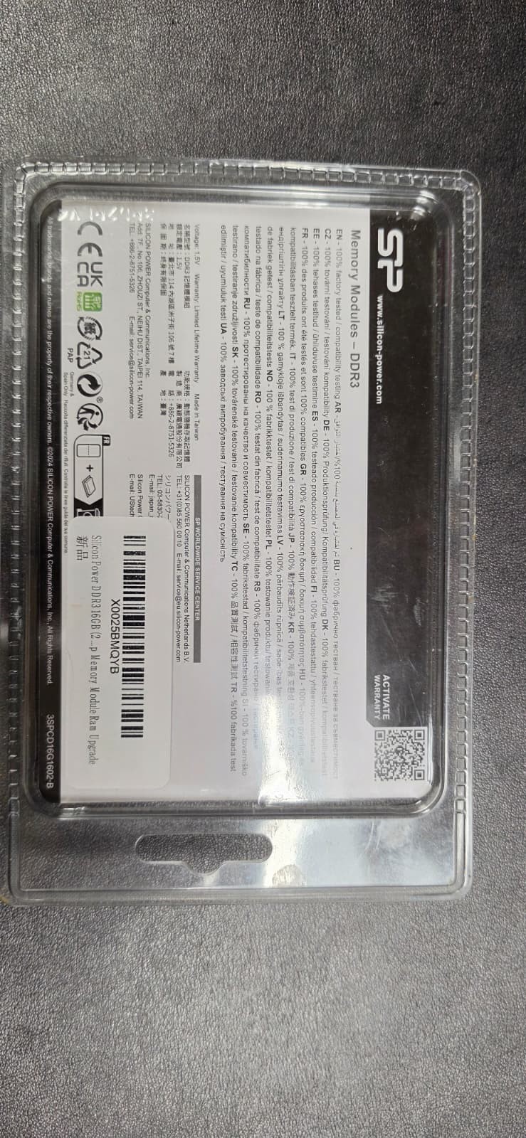 Silicon Power 16GB 2x8GB DDR3L-1600 PC3L-12800 CL11 1.35V Desktop RAM