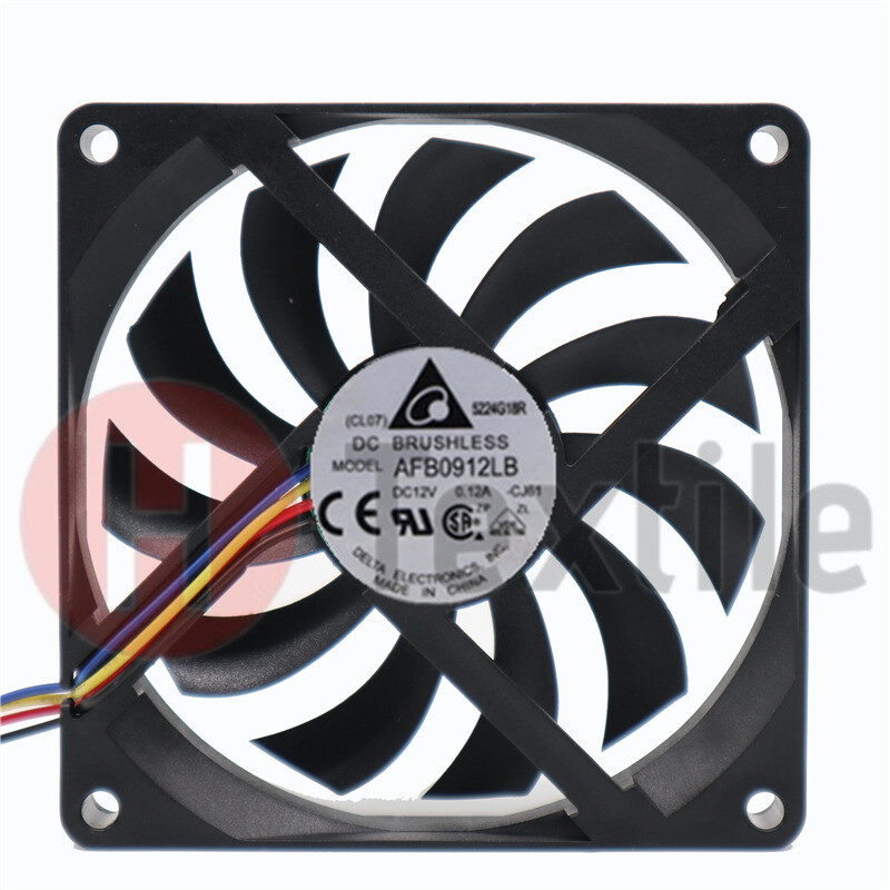 1pc   AFB0912LB PWM  fan 12V 0.12A 90*90*15mm dual ball 4wire