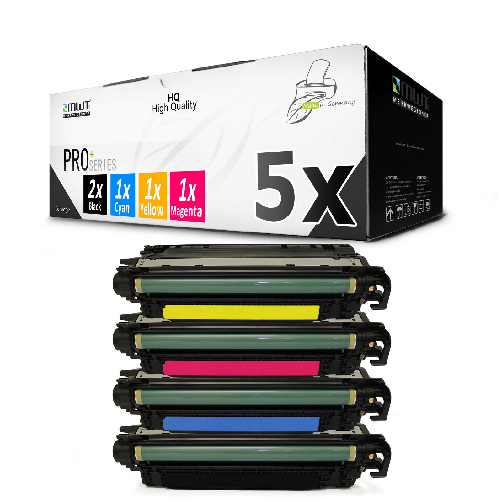 5x MWT PRO Toner XXL Compatible HP Color LaserJet M-651 Series (CF330X)