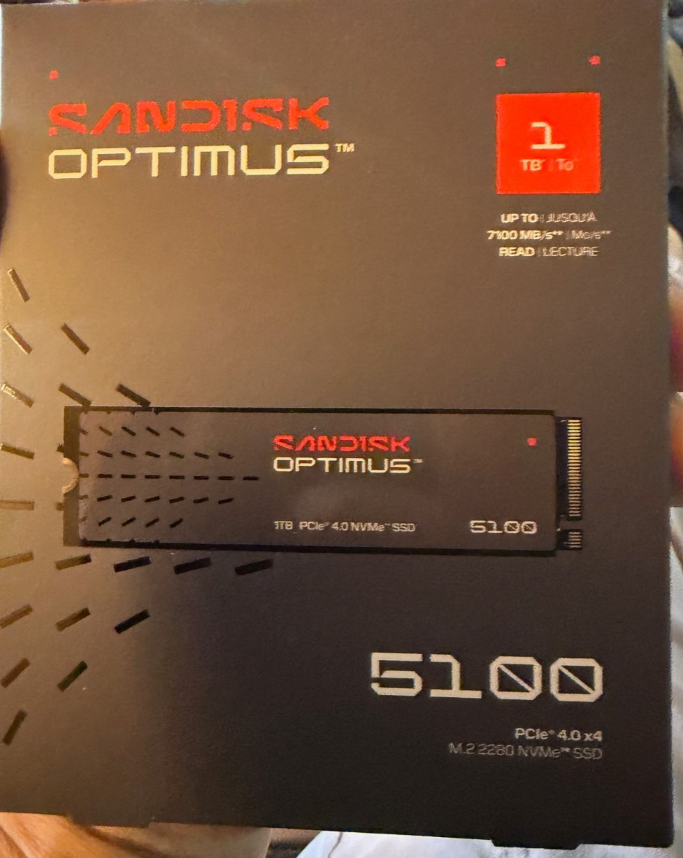 SanDisk Optimus 5100 M.2 2280 PCIe 4.0 NVMe SSD 1TB High Performance NEW FREE SH