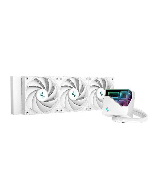 DeepCool LT720 WH 360mm Liquid Cooled CPU ARGB White Intel AMD