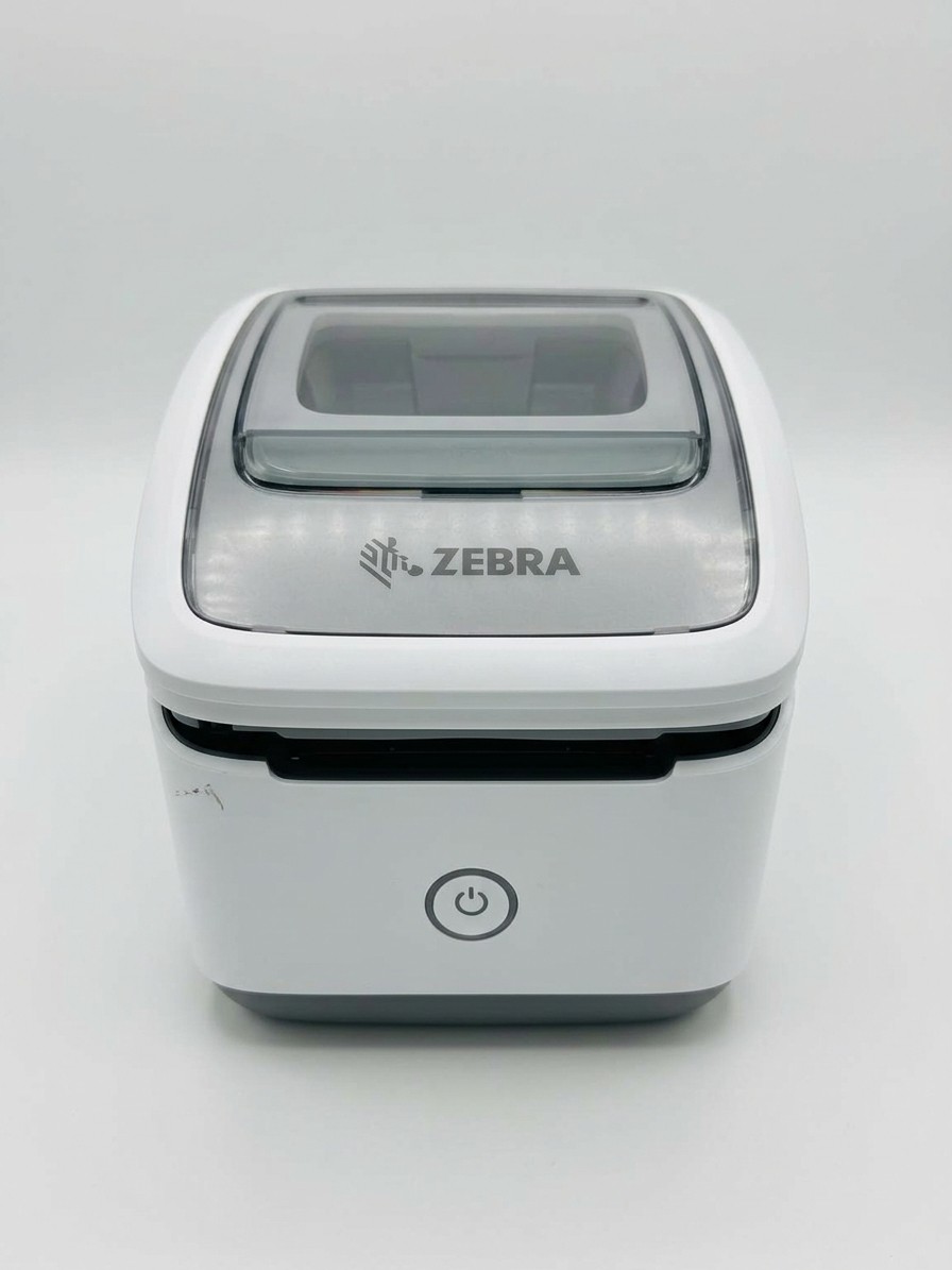 Zebra 4 Inch White and Gray Thermal Label Printer Shipping Barcode Printer