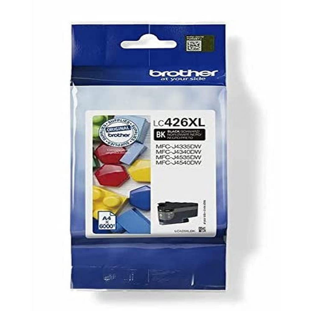 BROTHER LC-426XLBK Inkjet Cartridge, Black, Single Pack, High Yield, includes 1