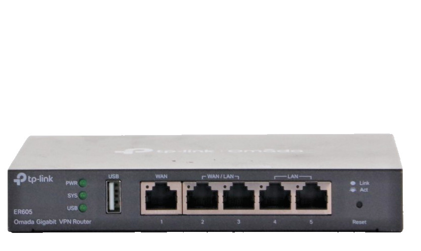 TP-Link ER605 v2 Omada 5-Port Gigabit Multi-WAN VPN Router