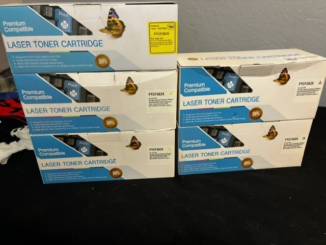 Laser  Toner Cartridge for HP Color Laserjet Yellow 3, Black 1 and Magenta