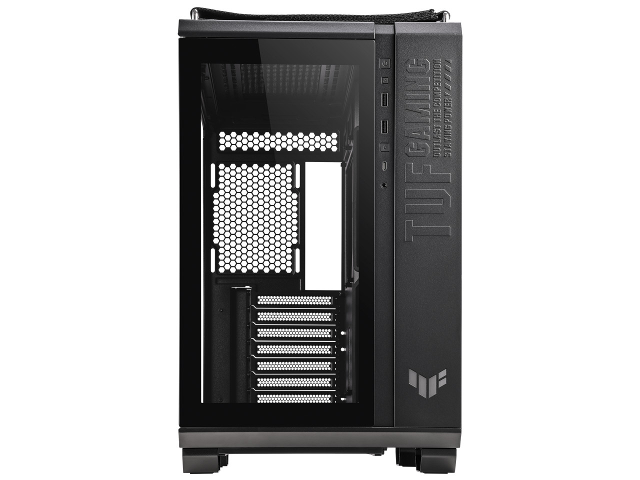 ASUS TUF Gaming GT502 Black ATX Mid Tower Computer PC Case w/ Front Panel RGB