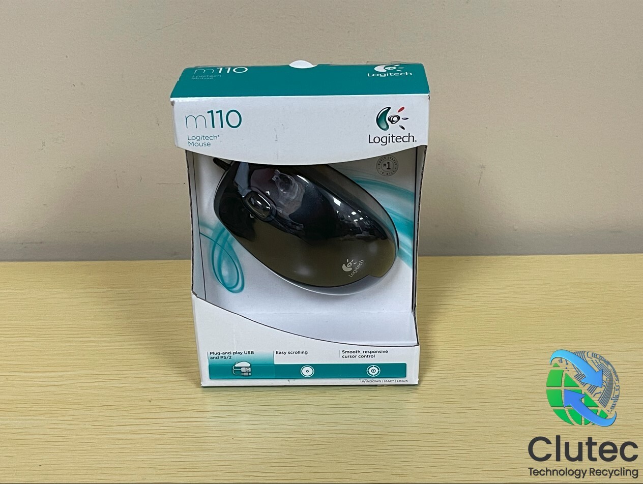 New Sealed Logitech m110 Plug And Play USB Wired Mouse