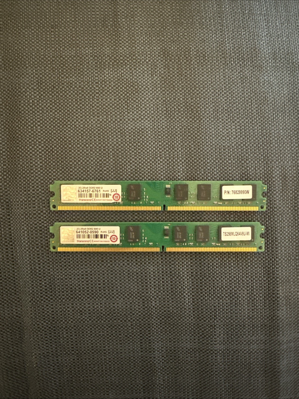 TRANSCEND TS256MLQ64V8VL 2GB DDR2 800 DIMM 4GB 2x 2GB