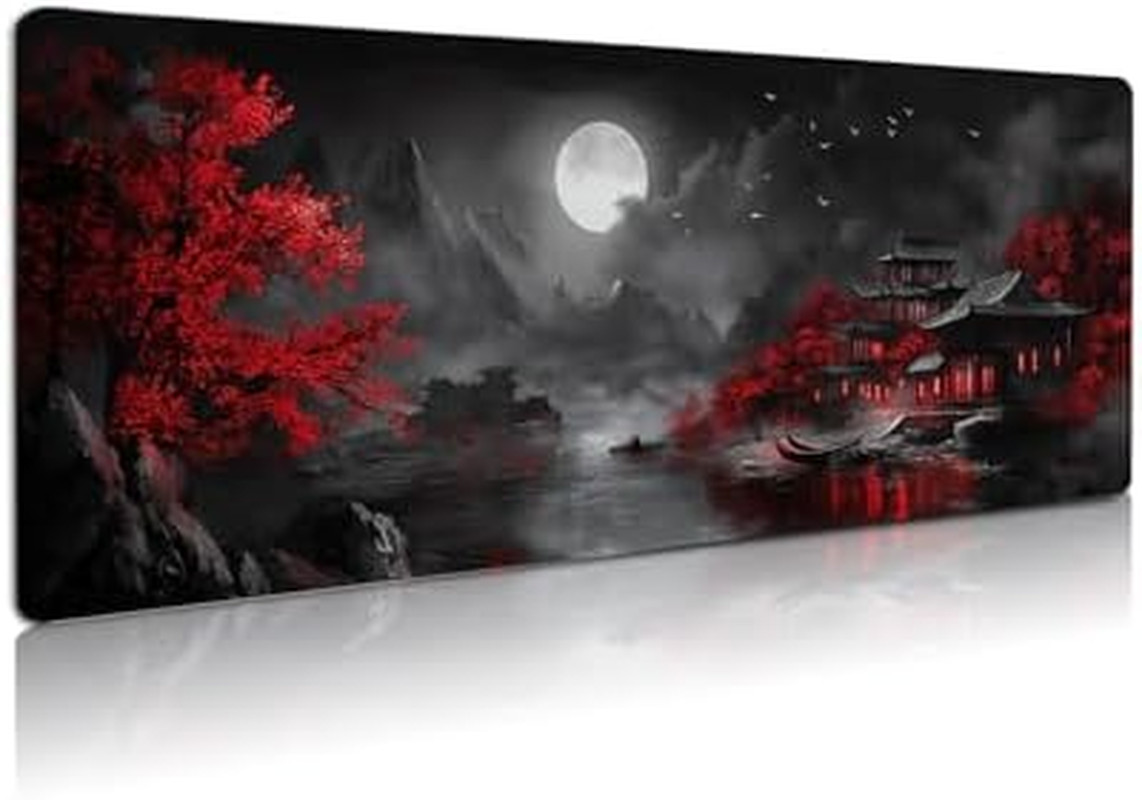 Alfombrilla de Raton para Juegos Grande Tapete de Escritorio 3 mm 31.5x11.8 Inch