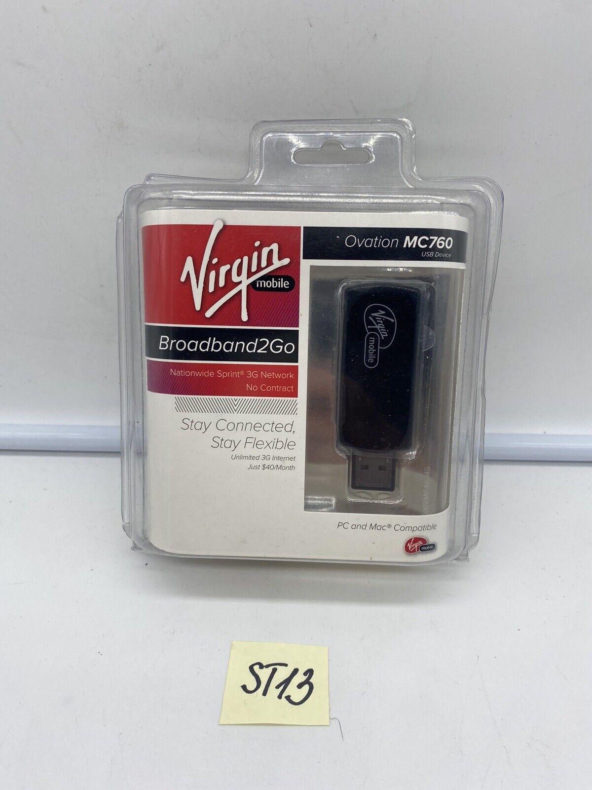 Brand New/Sealed Virgin Mobile Ovation MC760 3G Broadband2Go USB Device