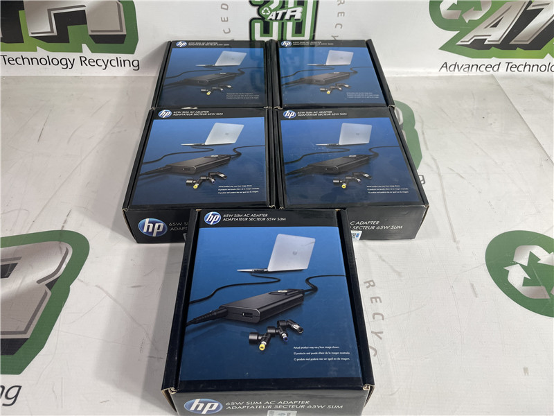 HP 65W Slim AC Adapter H6Y82AA ABA Power Charger OEM New Sealed Lot of 5