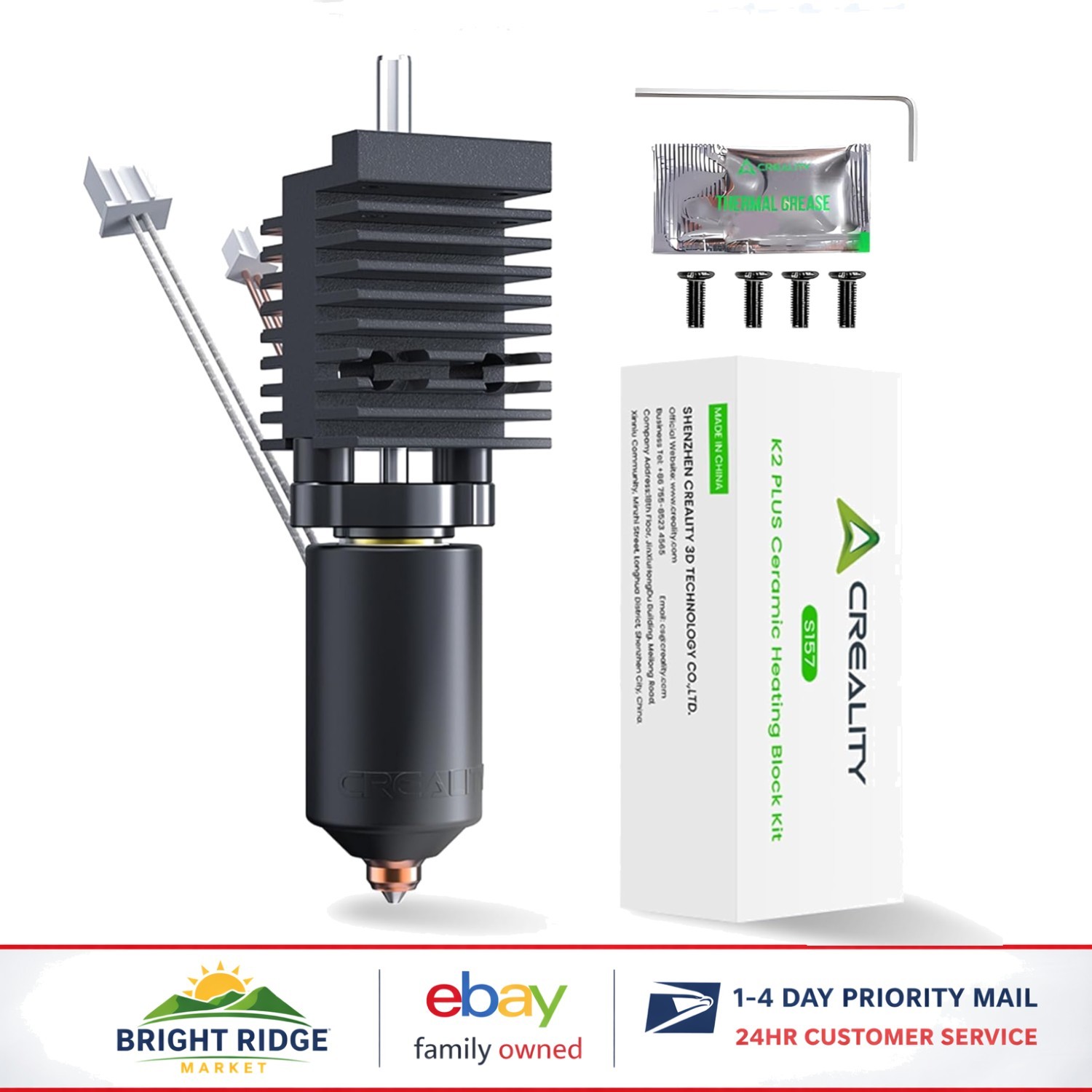 Efficient Heating Block Kit for 3D Printing, Supports Multiple Filaments