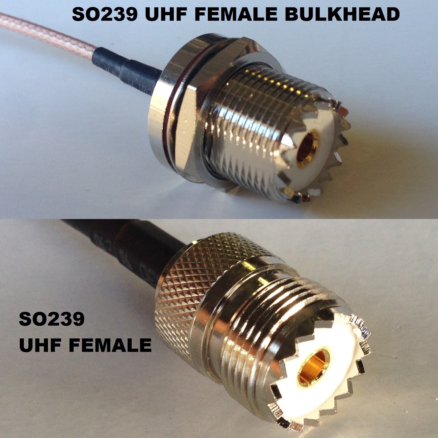 RG316 UHF Female BULKHEAD to SO239 UHF Female Coaxial RF Cable USA-US