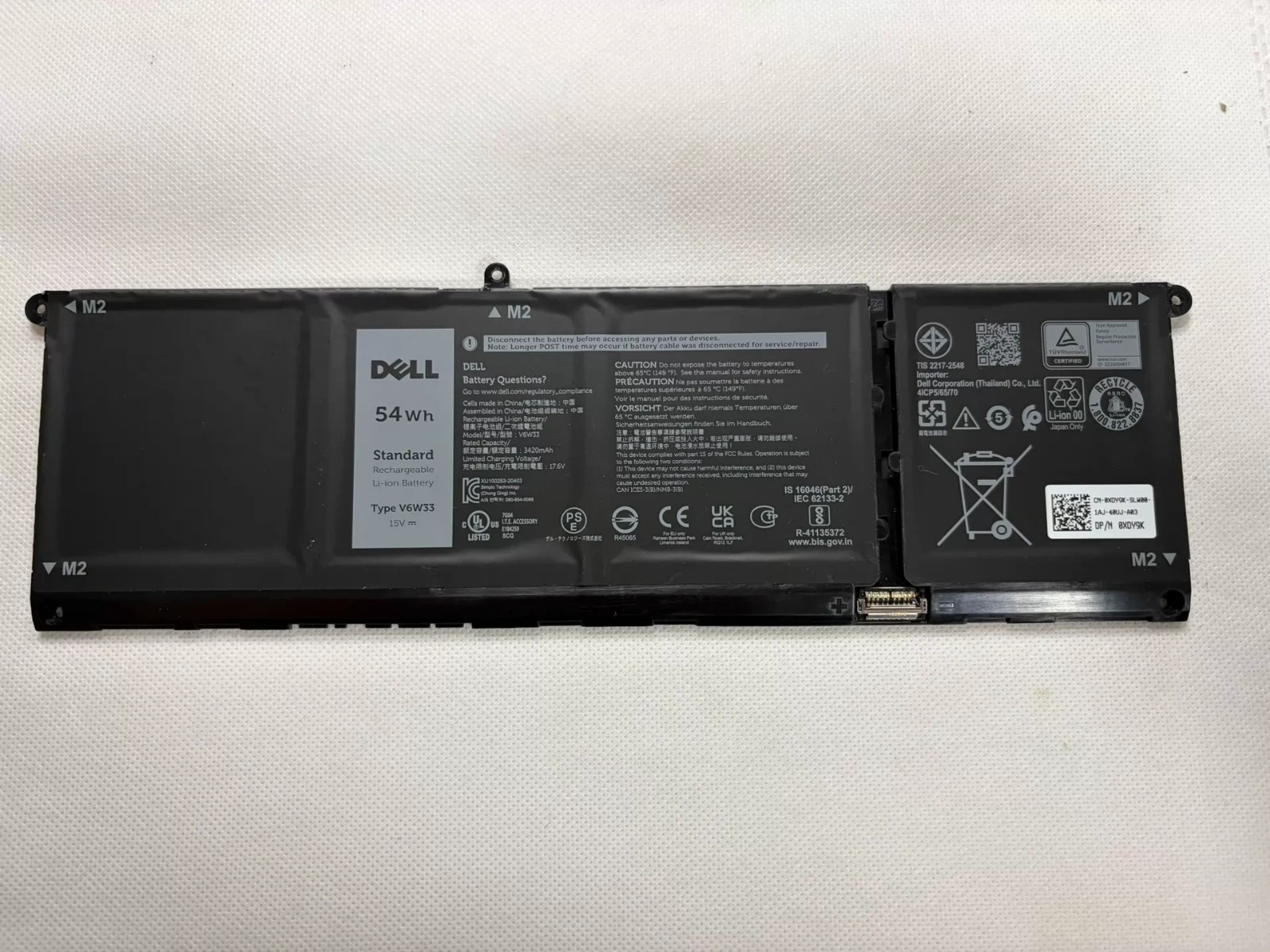 Genuine 54Wh V6W33 Battery for Dell Inspiron 15 3511 3520 3515 3510 5510 5515