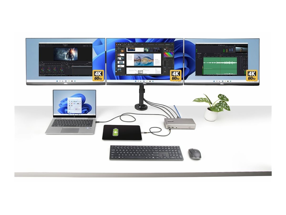 StarTechcom Triple Monitor USB4 Dock 4K 60Hz La 150UE-USB4DOCKTRIPLE