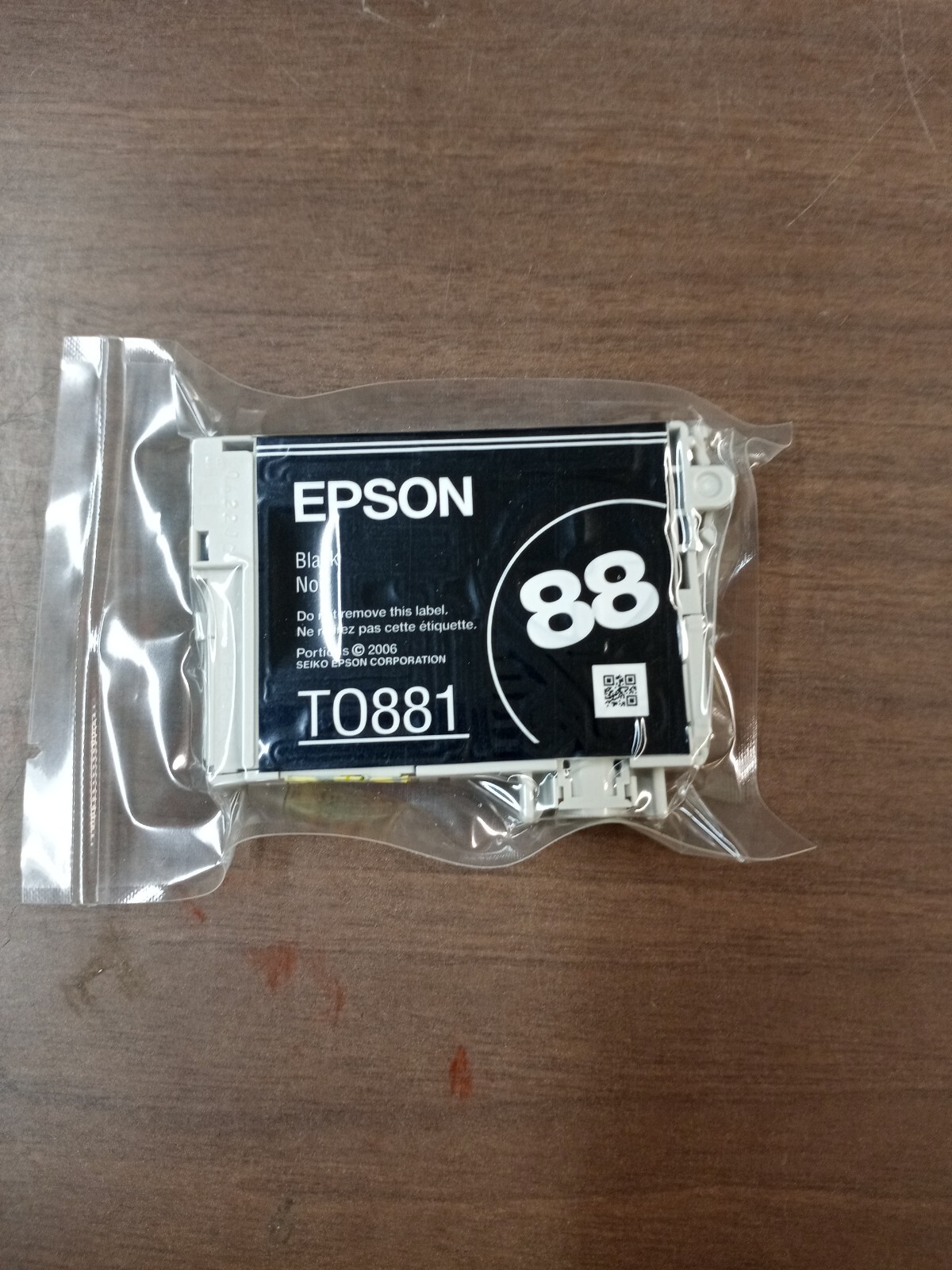 Genuine Epson 88 BK Black (T088120-S) Color Ink Cartridge
