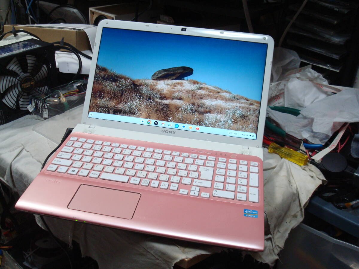 SONY VAIO SVE151B11N Core i5-3210M 8GB HDD 500GB 15 in ChromeOS Flex Laptop WiFi