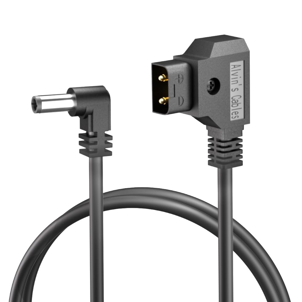 1.5m Power Tap DTap To 2.1 DC 12V Right Angle Cable For Blackmagic Monitor