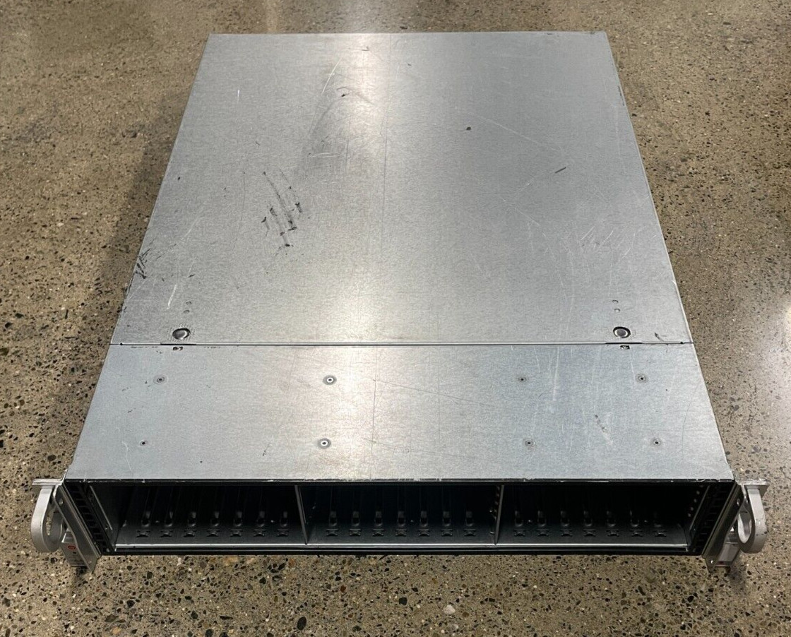 Supermicro CSE-216, 128GB RAM, H8SFU-F, 2x AMD CPUs, NO POWER SUPPLY, SEE DESC