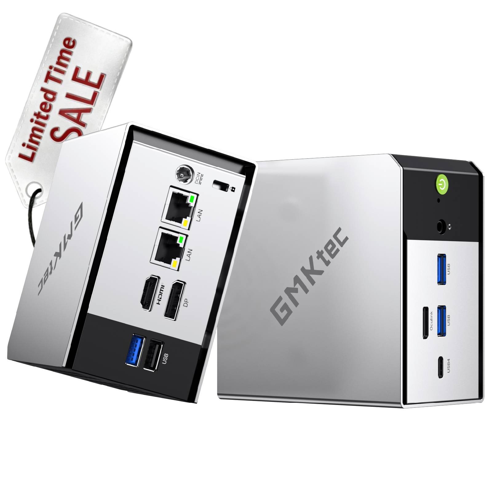GMKtec M8 Mini PC AMD Ryzen 5 Pro 6650H 16GB LPDDR5 RAM 1T SSD Desktop Computer