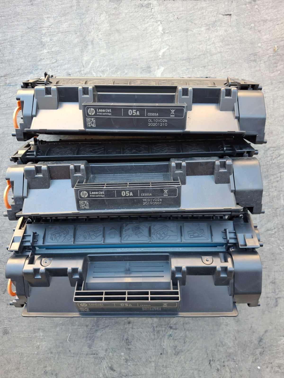 LOT OF 3 GENUINE HP 05A CE505A  Toner Cartridge Brand New OEM