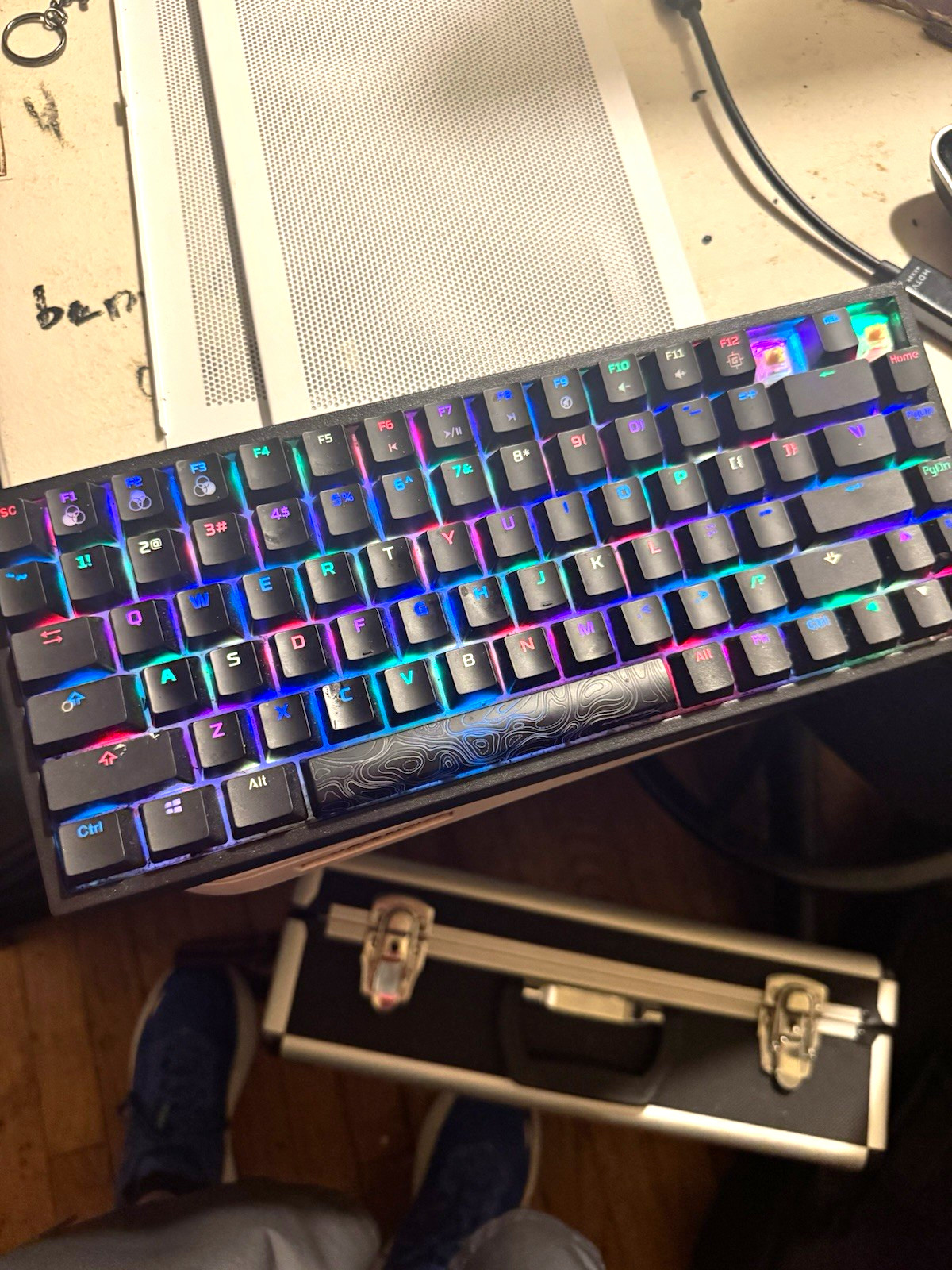 EPOMAKER EP-84 Wired Mechanical Illuminated RGB Gaming Keyboard Black English