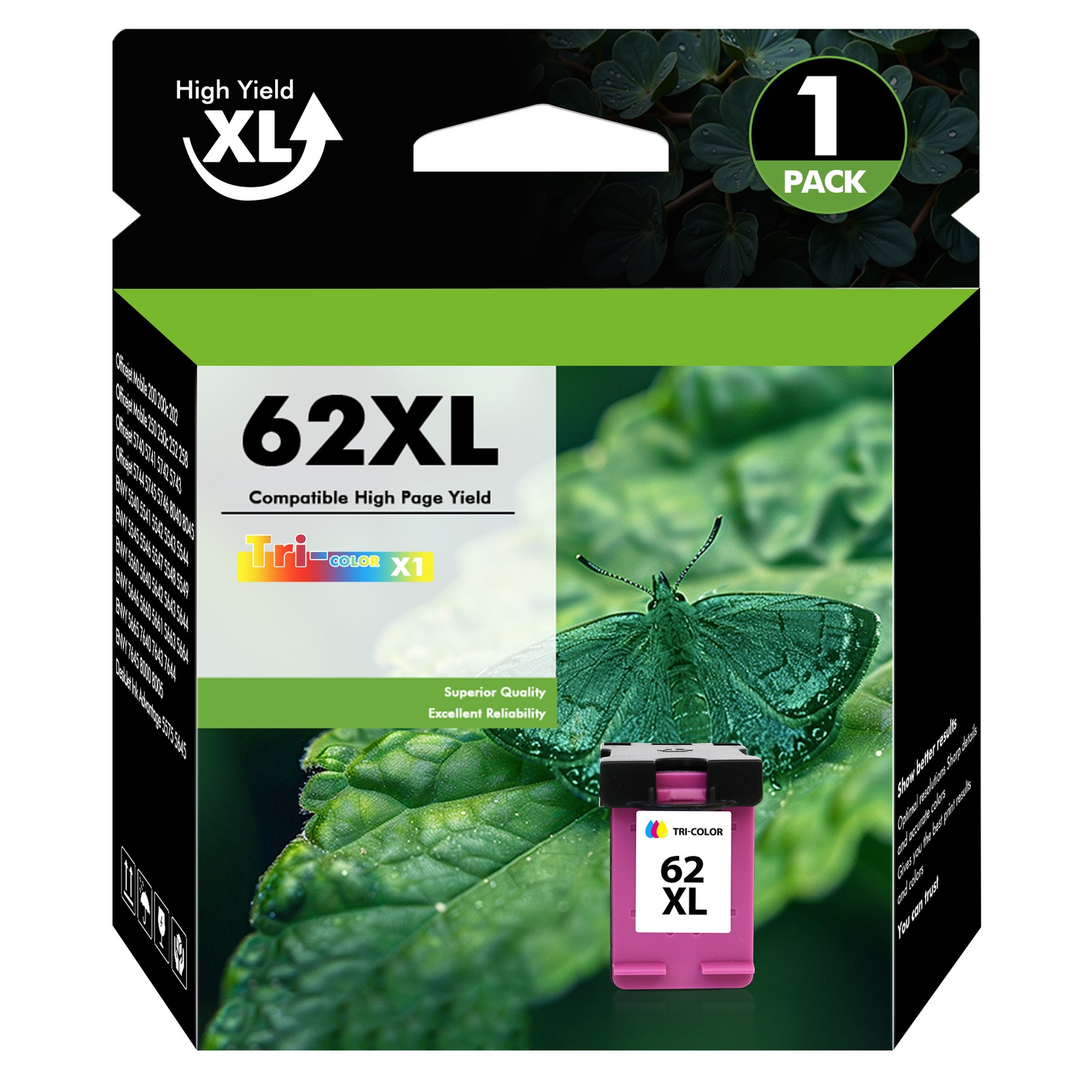62 XL XXL Ink Cartridges For HP Ink 62XL Envy 7640 5540 5660 5740 8000 Printer