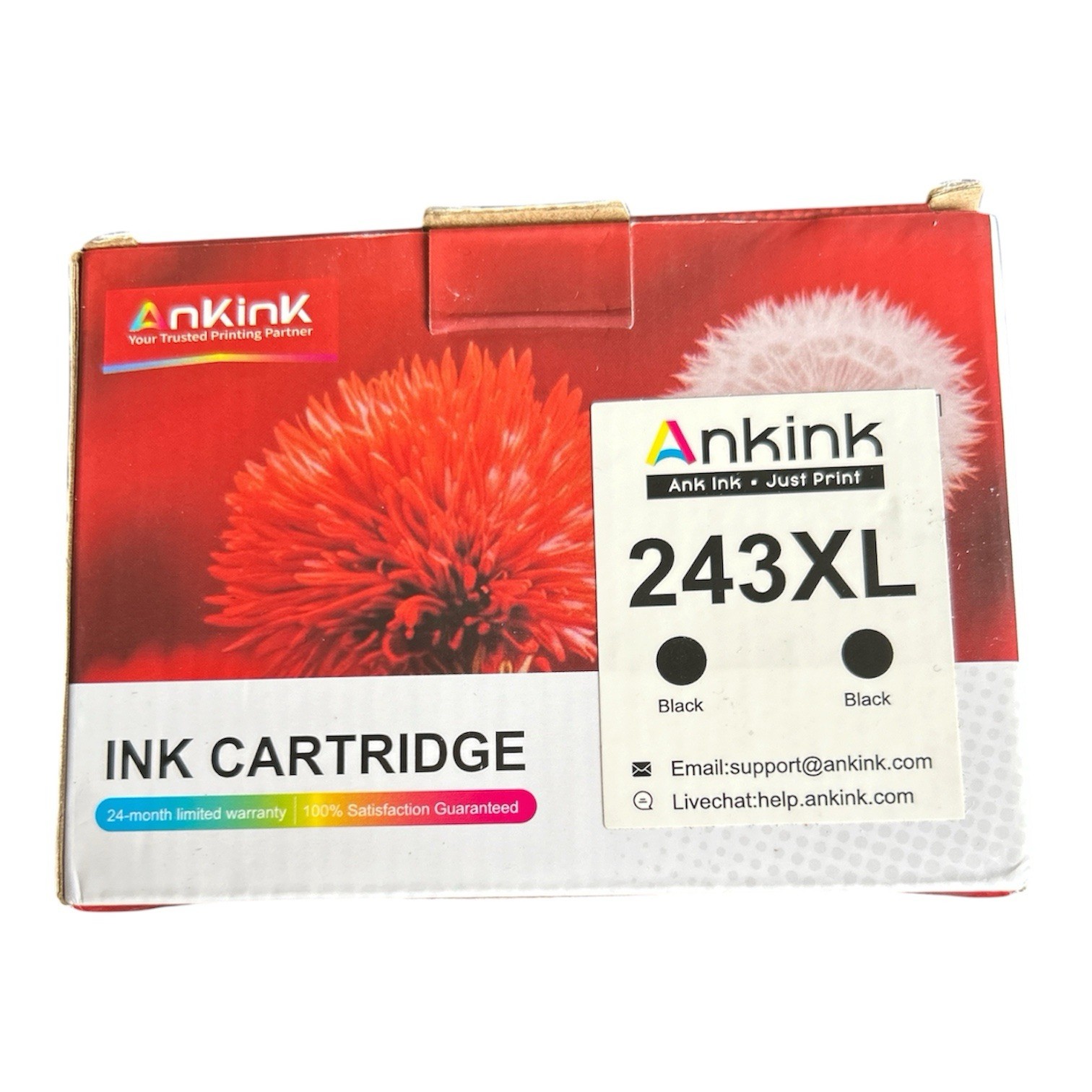 Ankink Canon PIXMA PG-243XL High Yield Black Ink Cartridges (2-Pack) SEALED