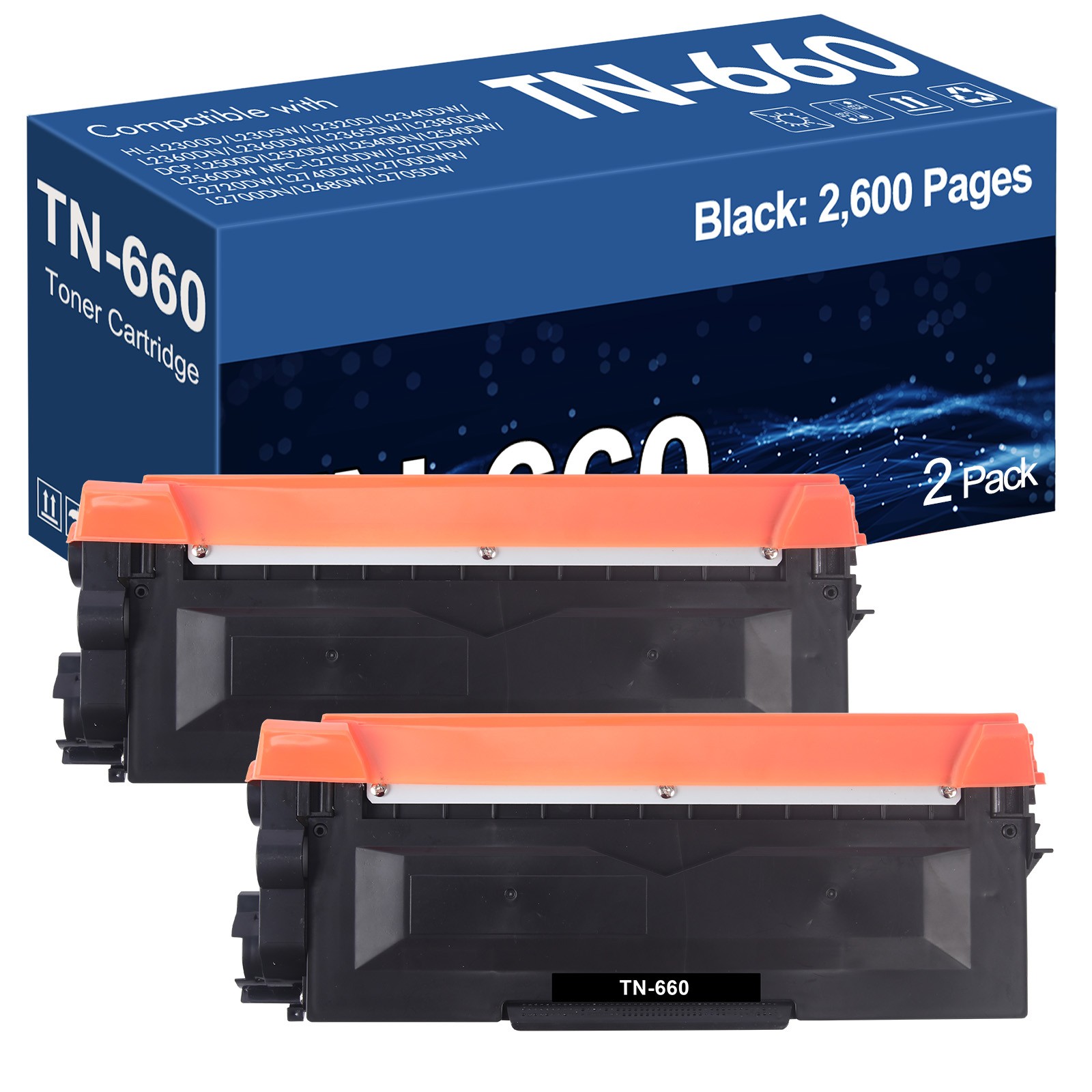 TN660 Toner Cartridge DR630 Drum for Brother TN630 MFC-L2700DW MFC-L2720DW Lot