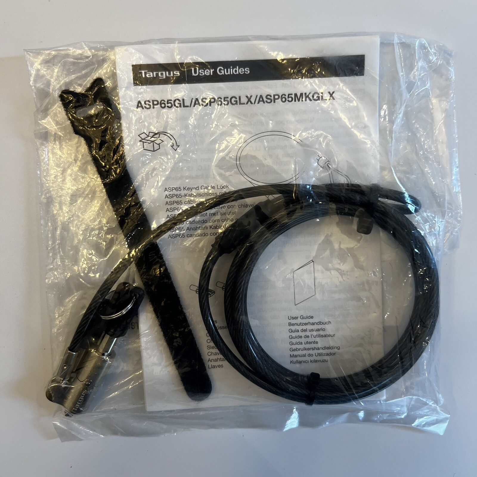 Targus DEFCON Trapezoid Keyed Cable Lock – Model ASP65GLX – New Sealed
