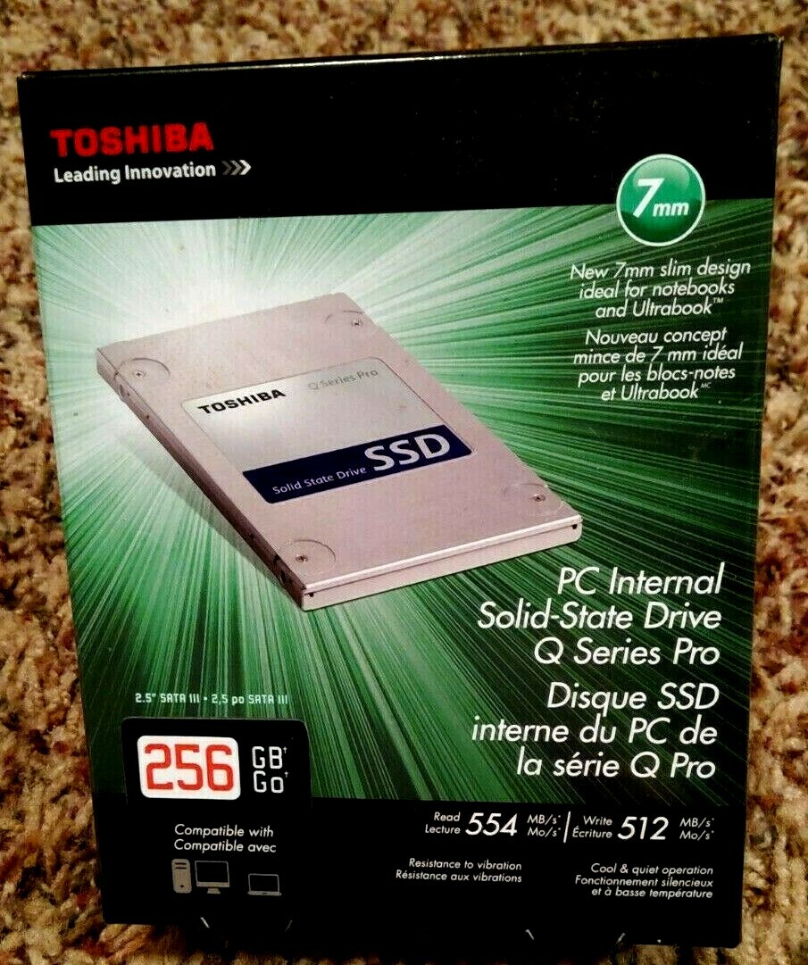 Toshiba 256GB SSD, Internal Solid State Drive, Q Series Pro, HDTS325XZSTA, NEW