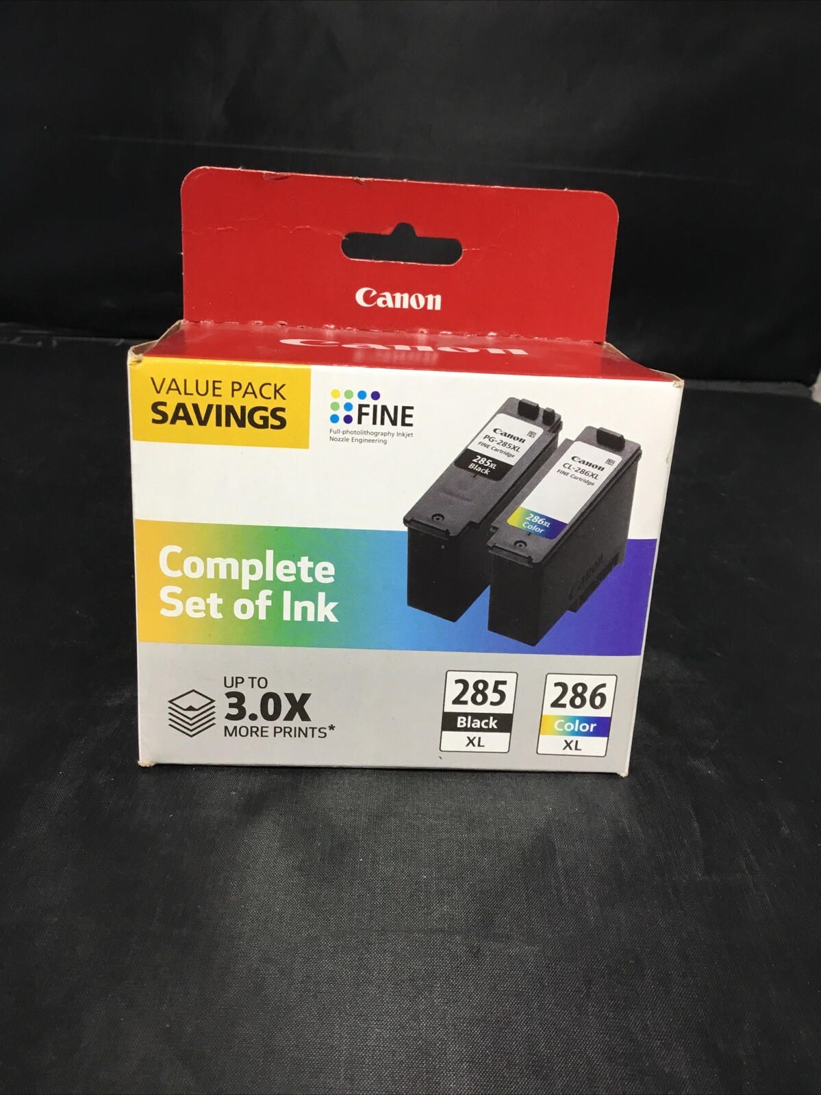Authentic Canon PG-285 XL Black & CL-286 XL Color Ink Cartridges BRAND NEW