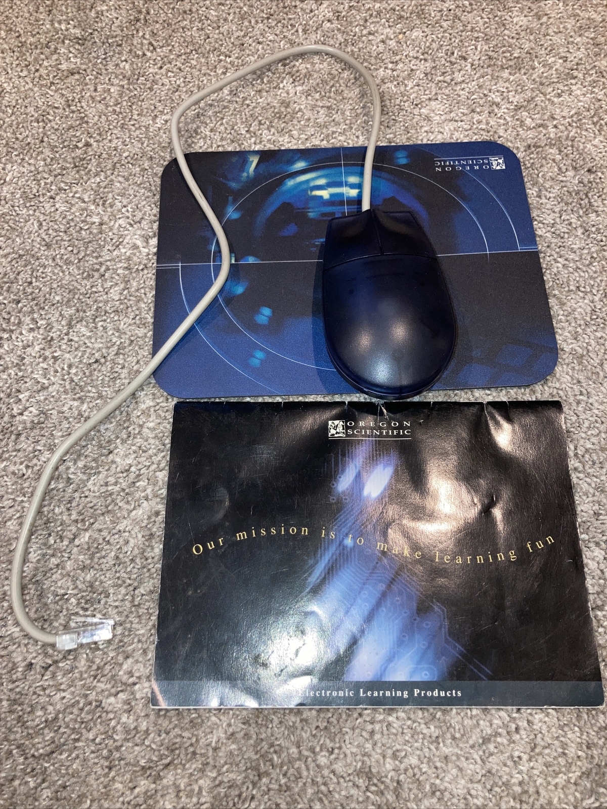 Vintage Oregon Scientific Mouse and Pad