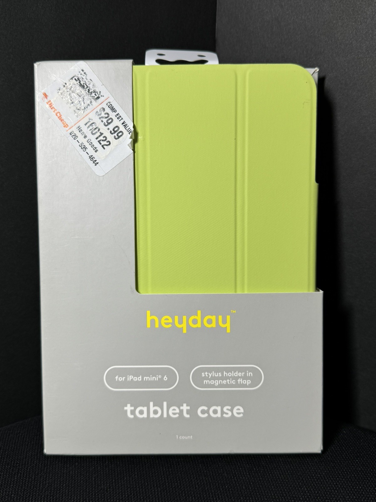 Heyday Folio Tablet Case for iPad mini 6 (Pastel Lime) Color NEW