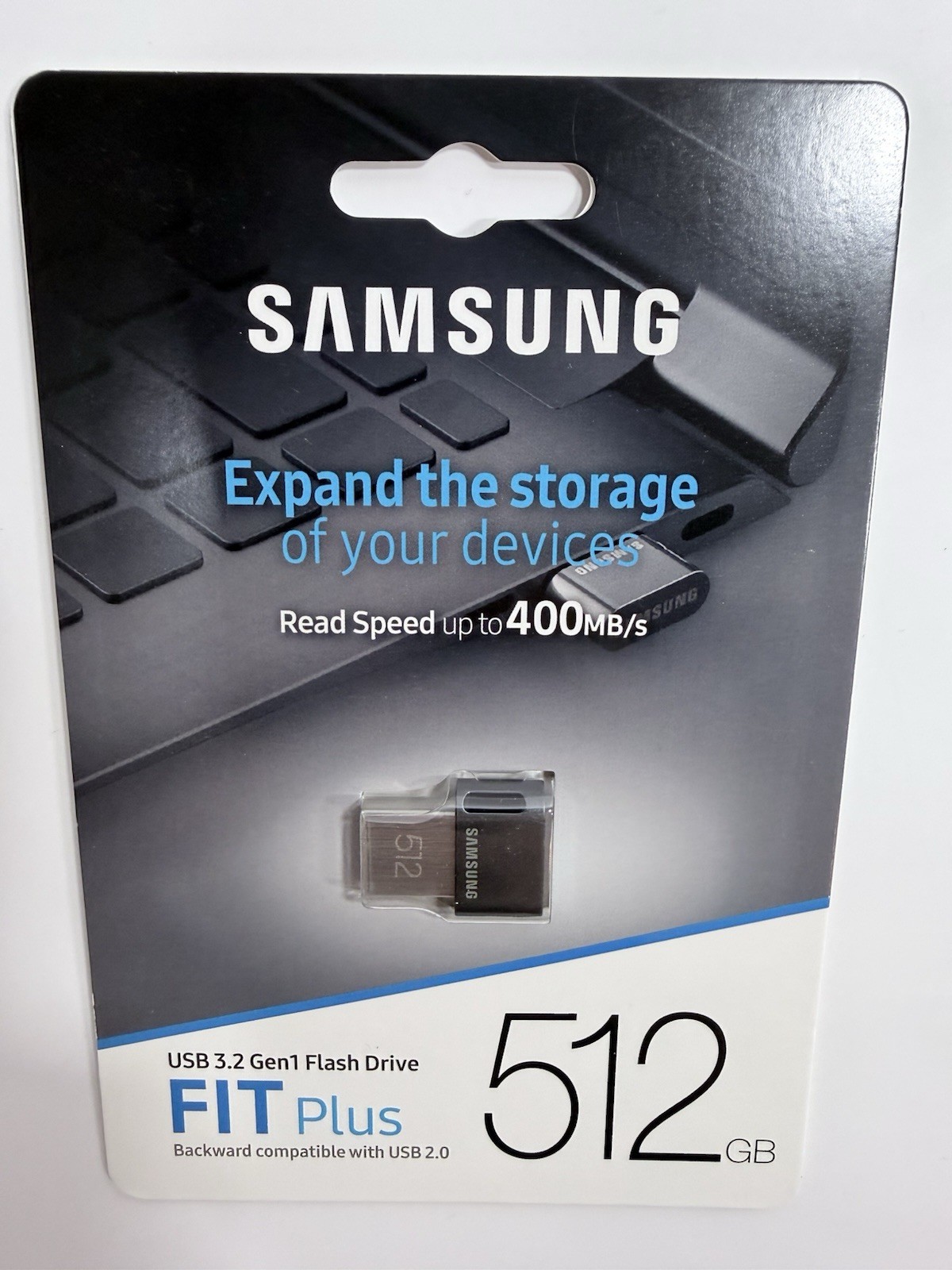 New Samsung 512GB FIT Plus USB 3.2 Gen 1 Type-A Flash Drive MUF-512AB/AM NEW